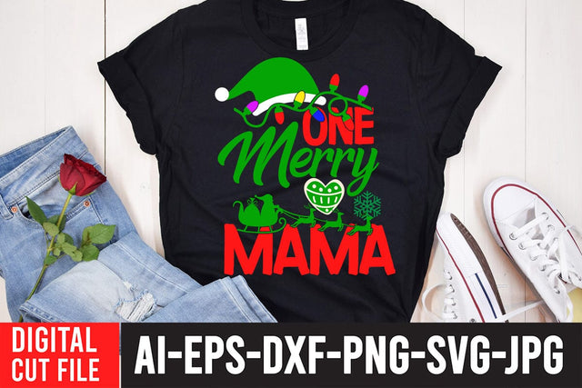 One Merry Mama SVG Cut File SVG BlackCatsMedia 