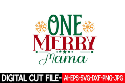 One Merry Mama Svg cut file SVG Blessedprint 
