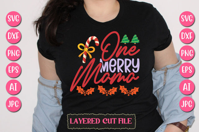 One Merry Mama SVG Cut File SVG Newmockups 