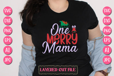 One Merry Mama SVG Cut File SVG Newmockups 