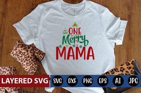 one merry mama SVG cute file SVG Blessedprint 