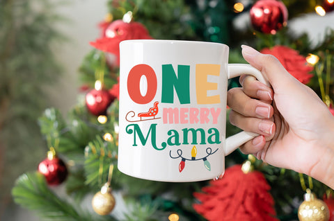 One merry mama SVG Design SVG Regulrcrative 