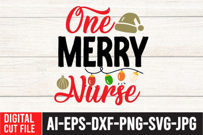 One Merry Nurse SVG Cut File SVG BlackCatsMedia 