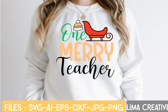 One Merry Teacher SVG Insomnia Std 