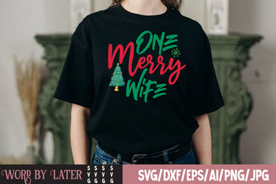 One merry Wife SVG Cut File SVG BlackCatsMedia 