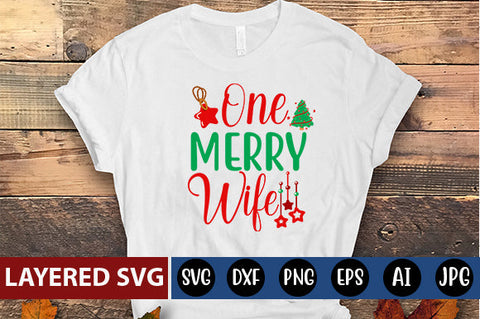 one merry wife SVG cute file SVG Blessedprint 