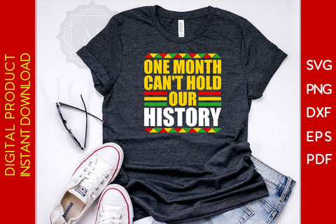 One Month Can't Hold Our History Juneteenth SVG PNG PDF Cut File SVG Creativedesigntee 