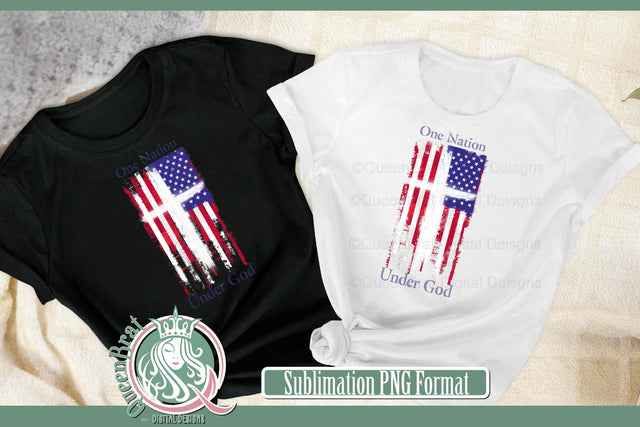 One Nation Flag Sublimation Sublimation QueenBrat Digital Designs 