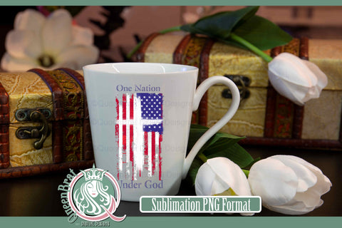 One Nation Flag Sublimation Sublimation QueenBrat Digital Designs 