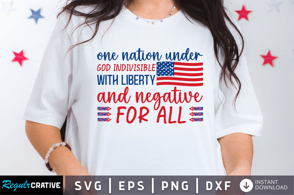 One nation under god indivisible with SVG - So Fontsy