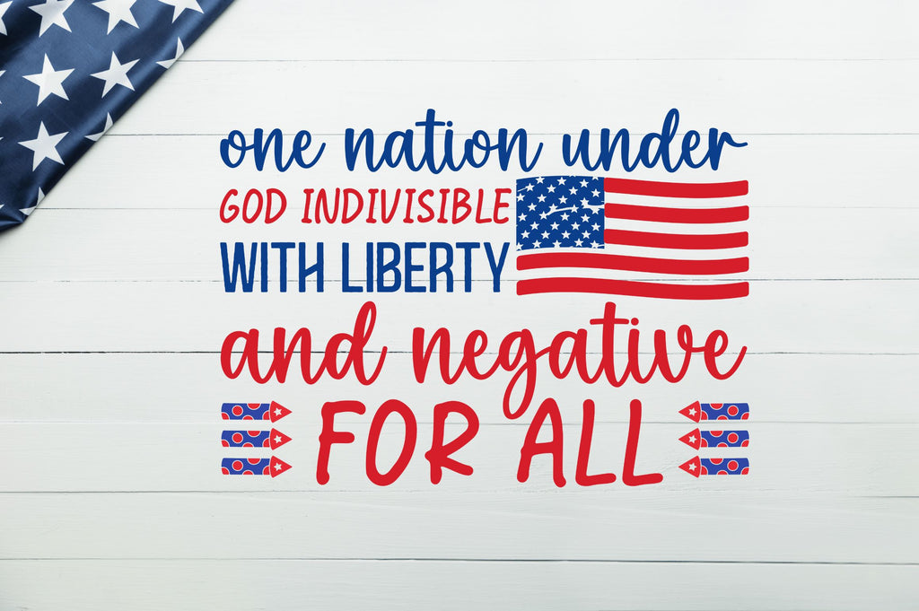 One nation under god indivisible with SVG - So Fontsy