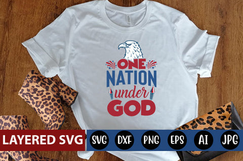 One Nation under god SVG cute file SVG Blessedprint 