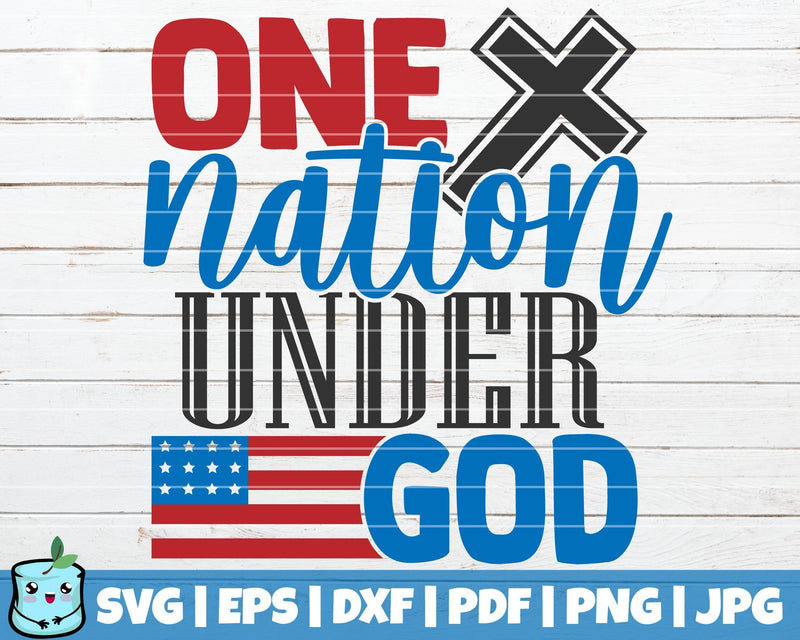 One Nation Under God SVG MintyMarshmallows 