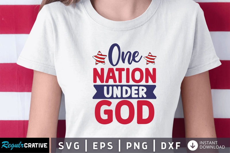 One nation under god SVG SVG Regulrcrative 