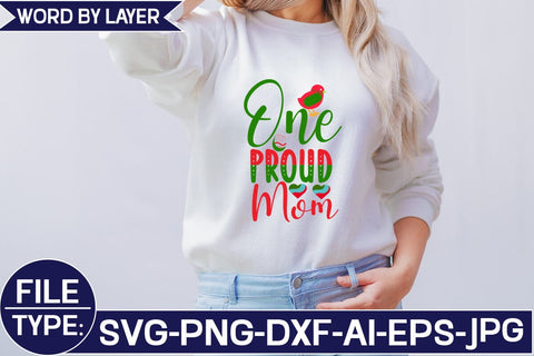 One Proud Mom SVG Cut File SVG Studio Innate 