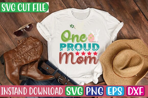 One Proud Mom SVG Cut File SVG Studio Innate 