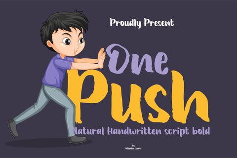 One Push Font Willetter Studio 