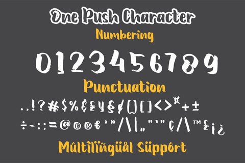 One Push Font Willetter Studio 