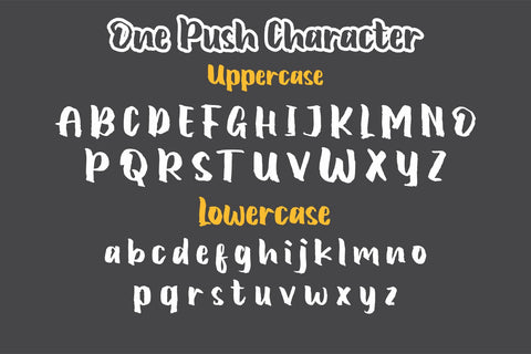 One Push Font Willetter Studio 