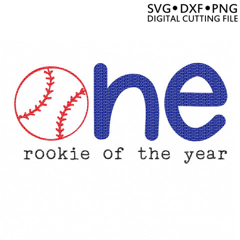 One: Rookie of the Year | Baby Boy 1st Birthday SVG SVG So Fontsy Design Shop 