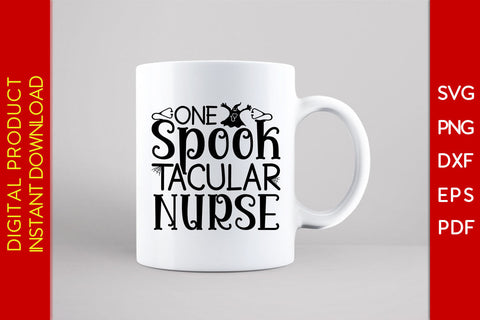 One Spooktacular Nurse Halloween SVG PNG PDF Cut File SVG Creativedesigntee 