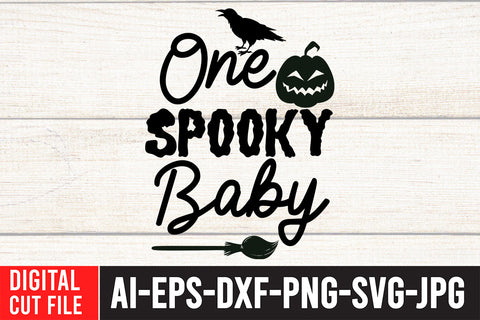 One Spooky Baby SVG Cut File SVG BlackCatsMedia 