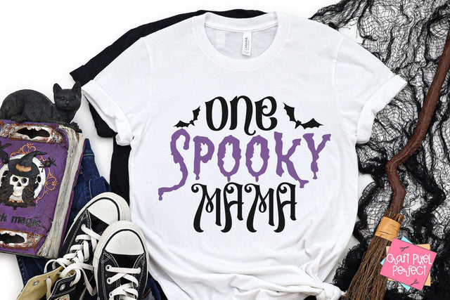 One Spooky Mama, Halloween Mom Shirt Svg, Witch Svg, Spooky Svg, Halloween Svg SVG Craft Pixel Perfect 