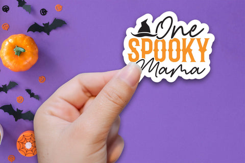 One Spooky Mama | Halloween Printable Sticker Sublimation CraftLabSVG 