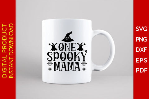 One Spooky Mama Halloween SVG PNG PDF Cut File SVG Creativedesigntee 