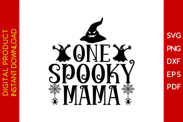 One Spooky Mama Halloween SVG PNG PDF Cut File SVG Creativedesigntee 