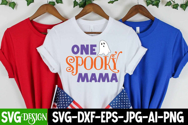 One Spooky Mama SVG Cut File, One Spooky Mama SVG Design, Trick or Treat SVG Design, Halloween Sublimation PNG, Halloween SVG Bundle,Halloween SVG Quotes,Halloween PNG, Halloween SVG SVG BlackCatsMedia 