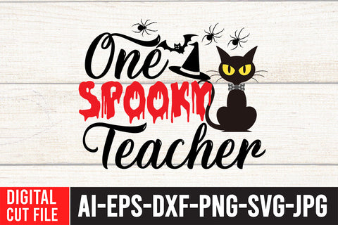 One Spooky Mama SVG Cut File SVG BlackCatsMedia 