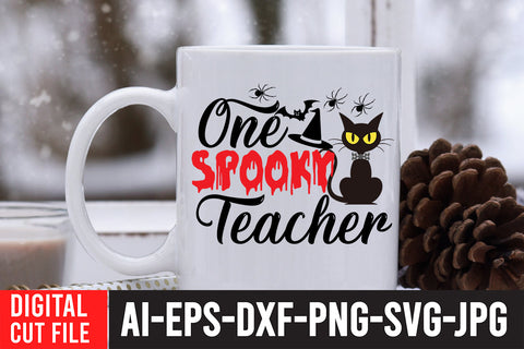 One Spooky Mama SVG Cut File SVG BlackCatsMedia 