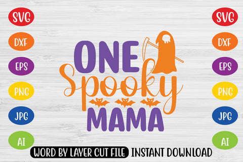 One Spooky Mama SVG CUT FILE SVG MStudio 