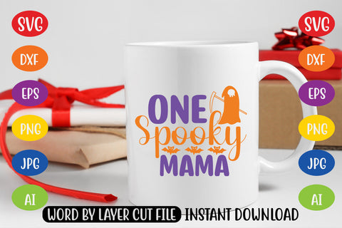 One Spooky Mama SVG CUT FILE SVG MStudio 