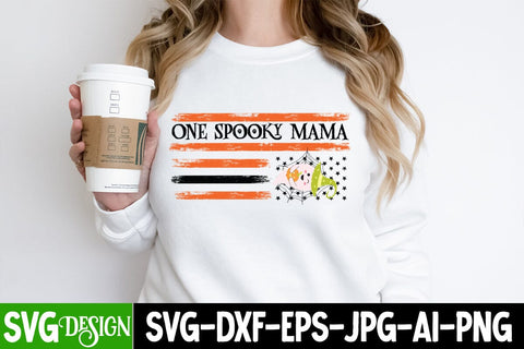 One Spooky Mama SVG Cut Files, One Spooky Mama Cutting File,One Spooky Mama ,Halloween SVG Sublimation Design, Trick or Treat SVG Sublimation PNG, SVG BlackCatsMedia 