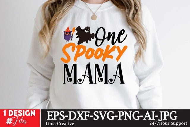 One Spooky MAma SVG Cute File SVG Insomnia Std 