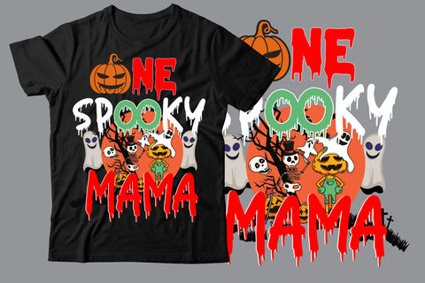 One Spooky Mama SVG Design SVG BlackCatsMedia 
