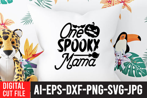 One Spooky Mama SVG Design SVG BlackCatsMedia 