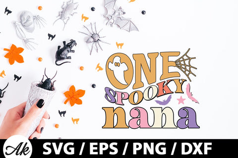 One spooky nana Retro SVG SVG akazaddesign 