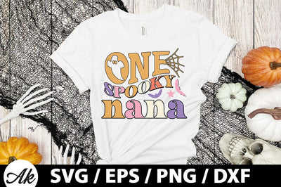 One spooky nana Retro SVG SVG akazaddesign 