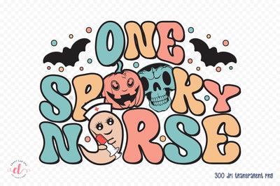 One Spooky Nurse | Halloween Nurse Sublimation Sublimation CraftLabSVG 