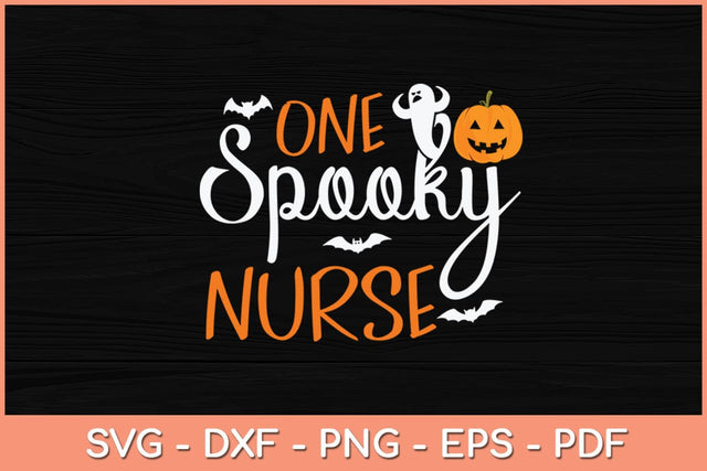 One Spooky Nurse Halloween Svg Design SVG artprintfile 