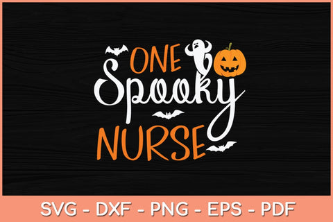 One Spooky Nurse Halloween Svg Design SVG artprintfile 