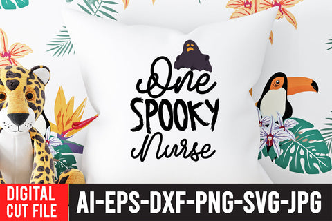 One Spooky Nurse SVG Cut File SVG BlackCatsMedia 