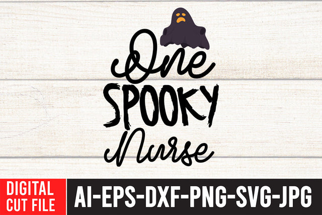 One Spooky Nurse SVG Cut File SVG BlackCatsMedia 