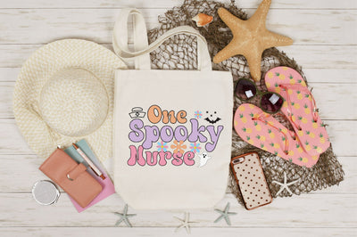 One Spooky Nurse SVG, Retro Halloween Sublimation SVGista 