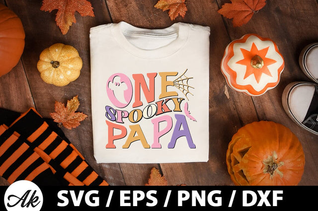 One spooky papa Retro SVG SVG akazaddesign 
