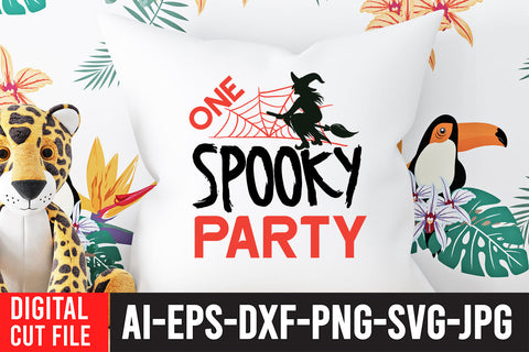 One Spooky Party SVG Cut File SVG BlackCatsMedia 