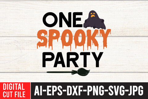 One Spooky Party SVG Cut File SVG BlackCatsMedia 